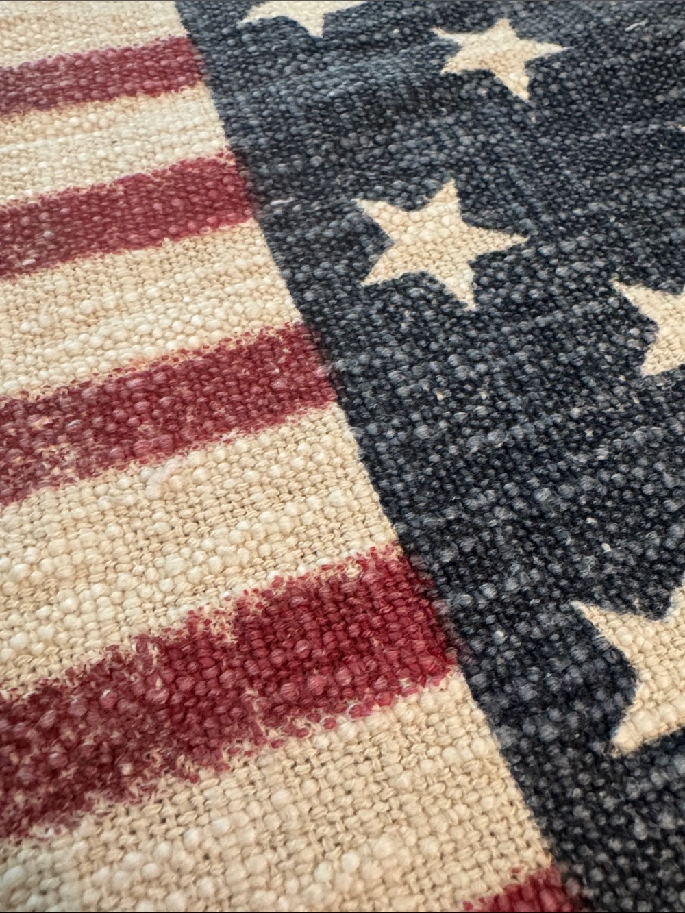 NWT NAUTICA Size 70x17 Patriotic Starts and Stripes Table Runer